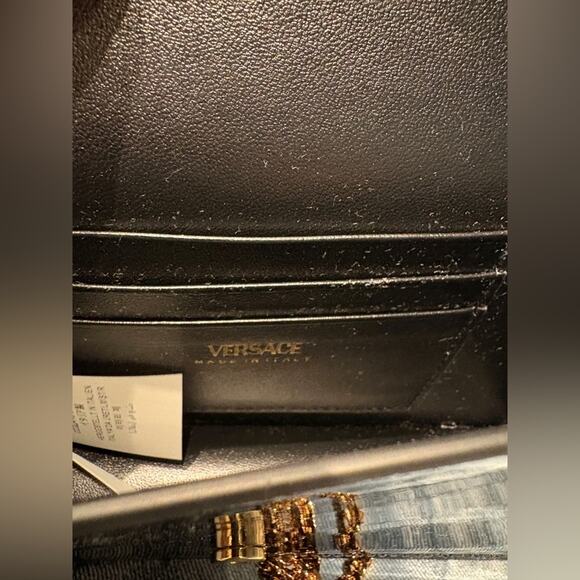 Sale ends 12/15 Versace Black and Gold Medusa Patent Leather Bag NWT - Picture 8 of 8